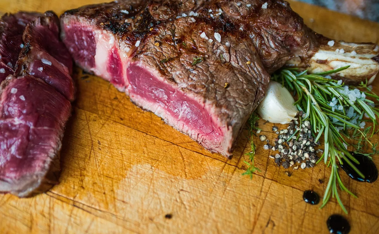 Medium Rare gebratenes Steak